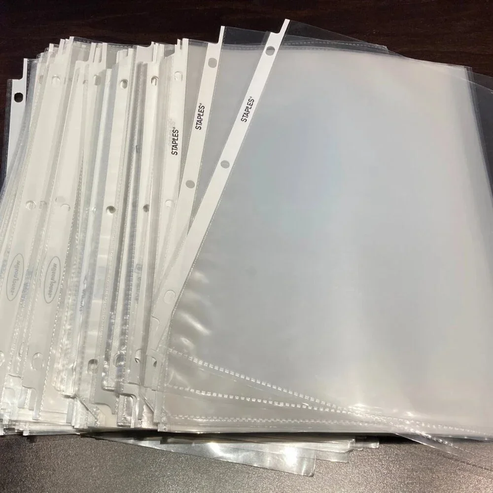 Medium Weight Sheet Protectors, Clear, 100 sheets